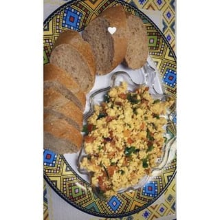 Scramble Egg With Meet